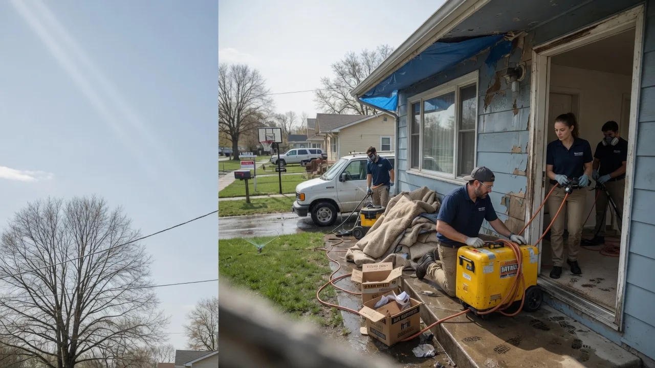 Basement Flood Cleanup in Holcomb, IL near me